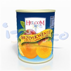 Brzoskwinie w syropie połowki 850g Helcom